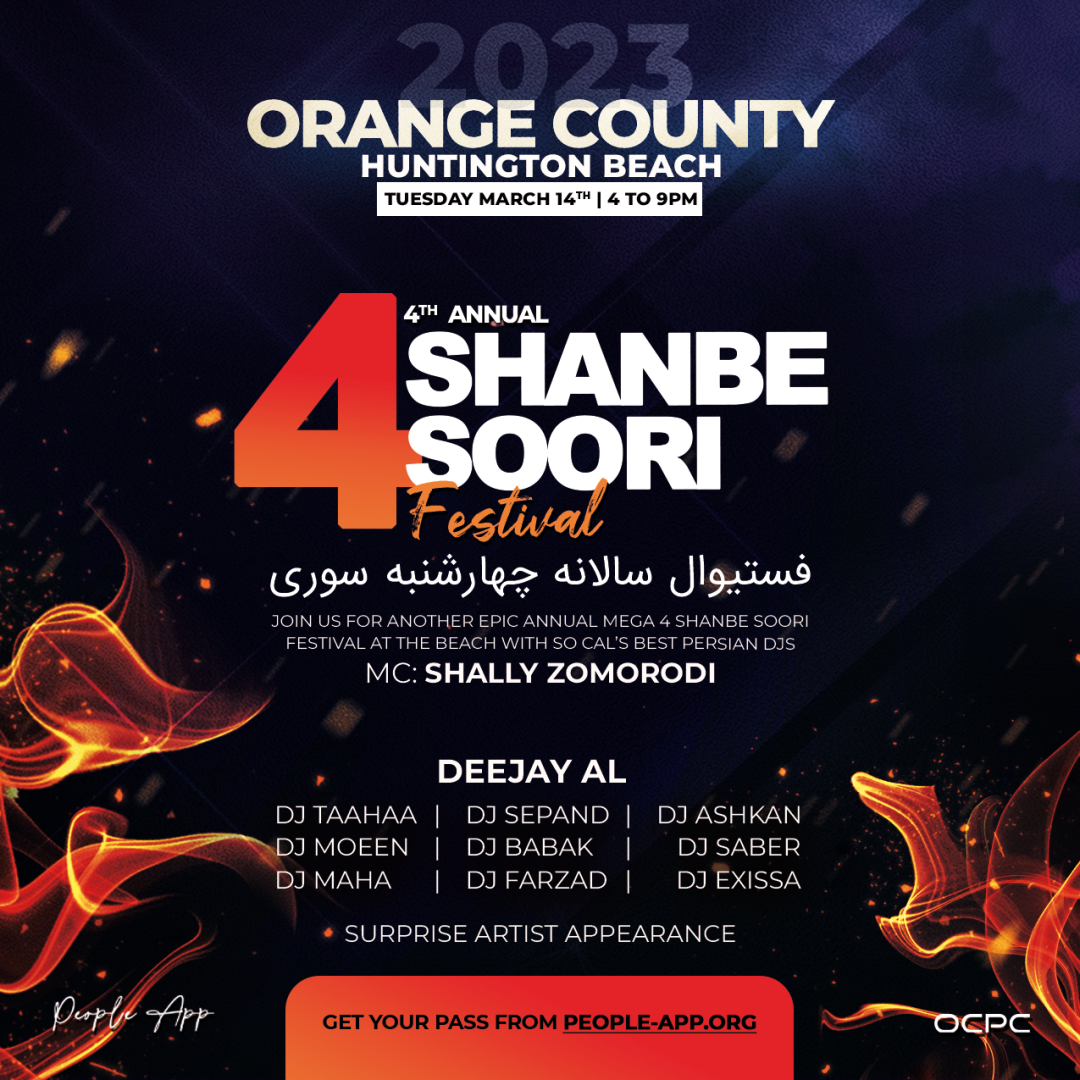 2023 4Shanbe Soori Festival (Orange County) People App